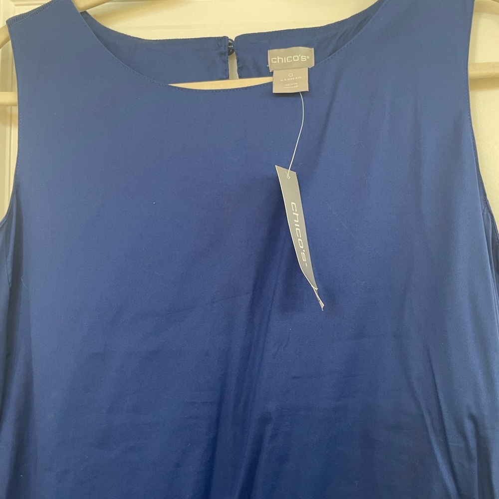 Chico's Blue Maxi Sleeveless Dress